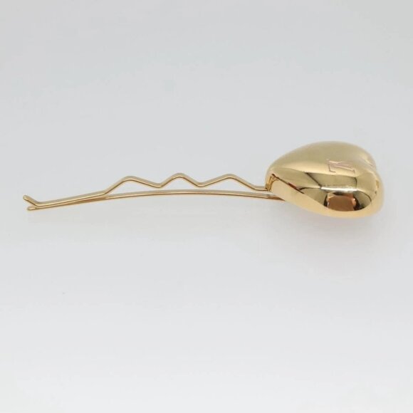 LOUIS VUITTON Kit Bullet Phrases Hair clip metal Gold M92349 LV Auth bs27708 - Picture 8 of 14